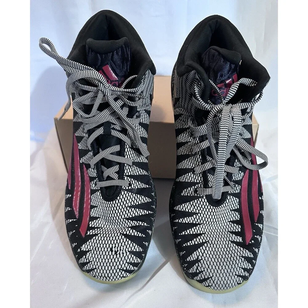 Adidas CrazyLight Boost 12.5 Black Red Basketball Shoes Mens Athletic Sneakers